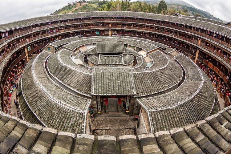 L'étonnante architecture concentrique des Tulou Hakka