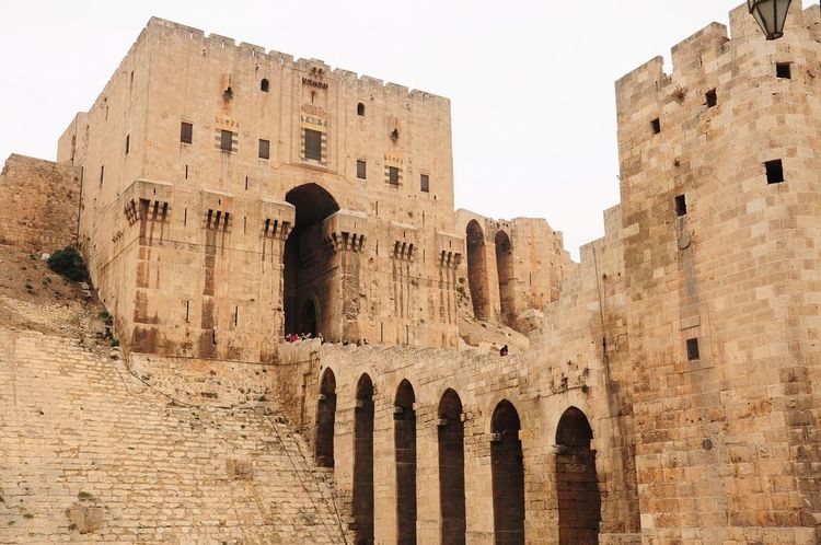 La citadelle d'Alep, en Syrie