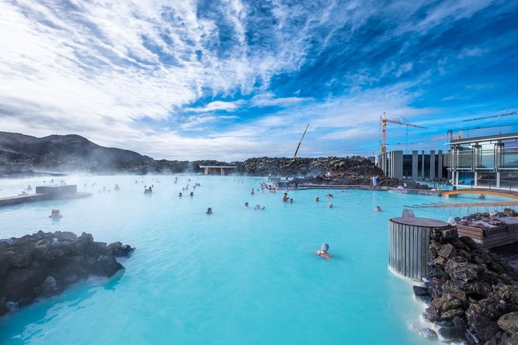 Vue générale sur le Blue Lagoon