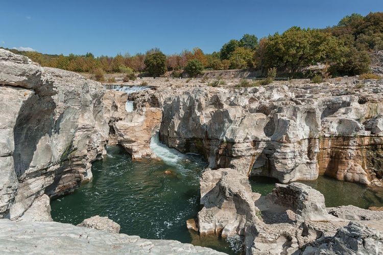 Les formations géologiques des Cascades du Sautadet.