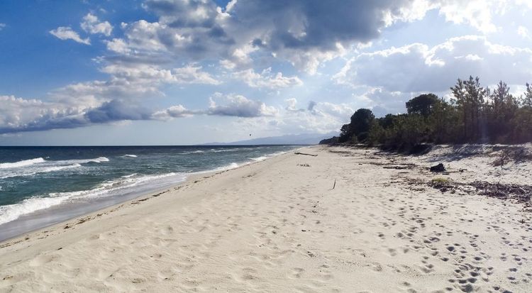 La plage de Ghisonaccia sans touristes