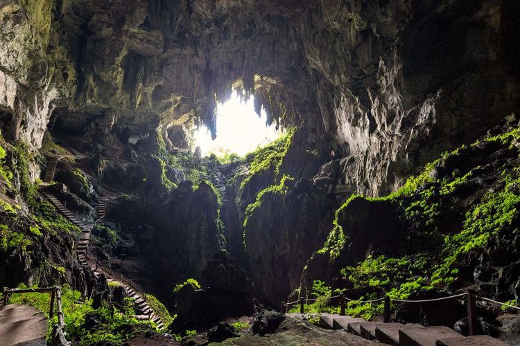 La grande grotte de Sarawak, Bornéo