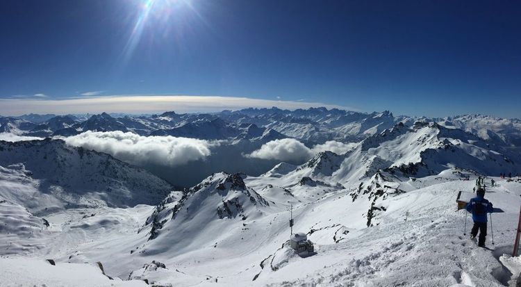 Une vue imprenable sur le domaine skiable de Val Thorens.