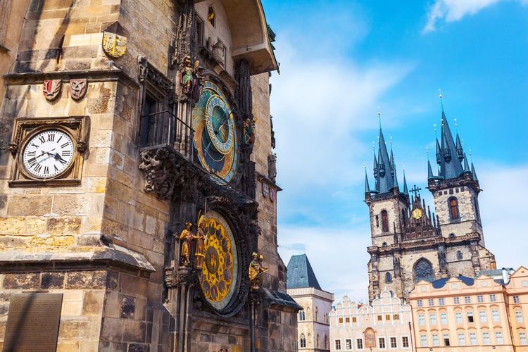  Le cadran de la Tour de l'Hôtel de ville, Prague