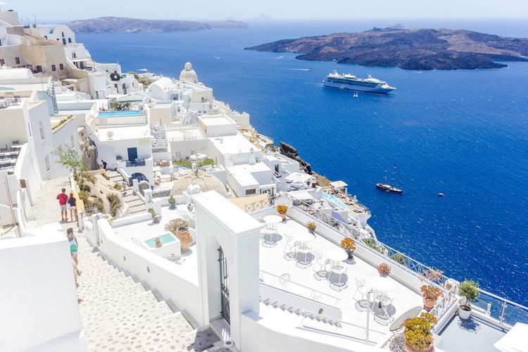 Panorámica típica de Fira