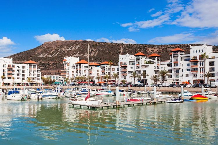Die Marina im Hafen von Agadir und ihre Boote