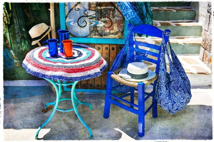 Souvenirs et verrerie à Naxos