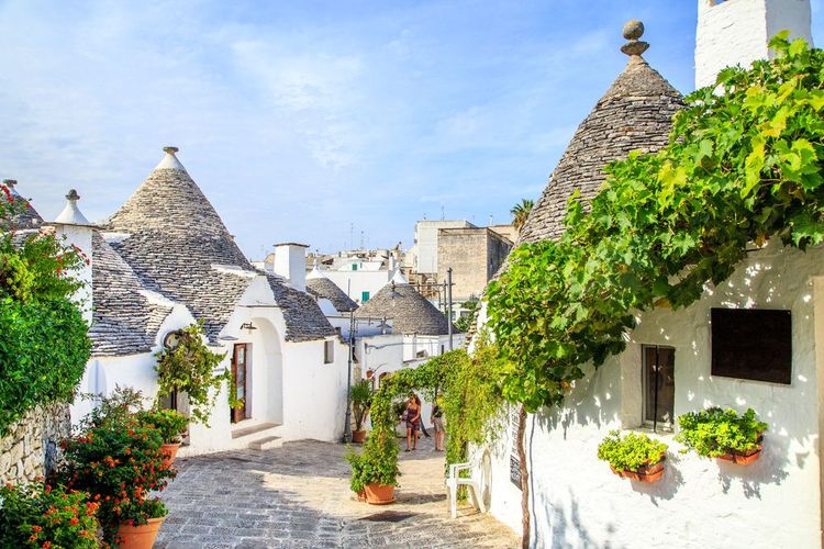 Les trullis d'Alberobello dans les Pouilles