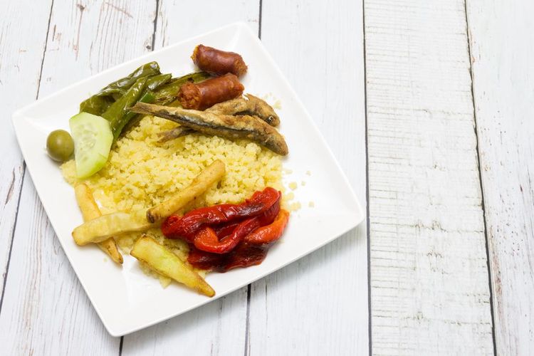 Les Migas d'Almeria accompagné de sardines ou légumes