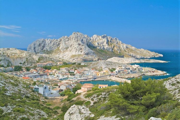 Les Goudes, a village in the city