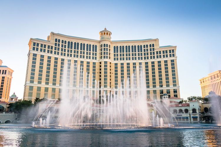 La fontaine du Bellagio, à Las Vegas.