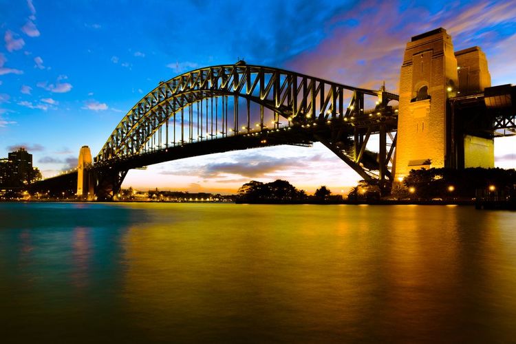 Port de Sydney la nuit, Australie