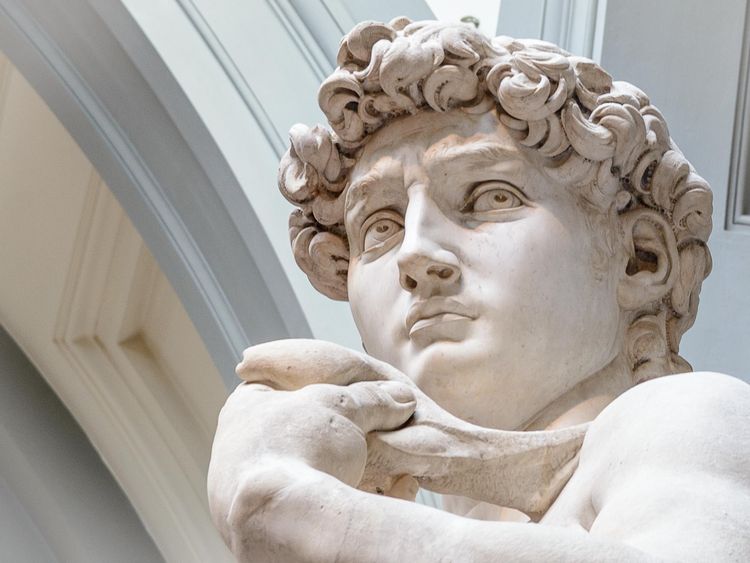 Dettaglio del David di Michelangelo