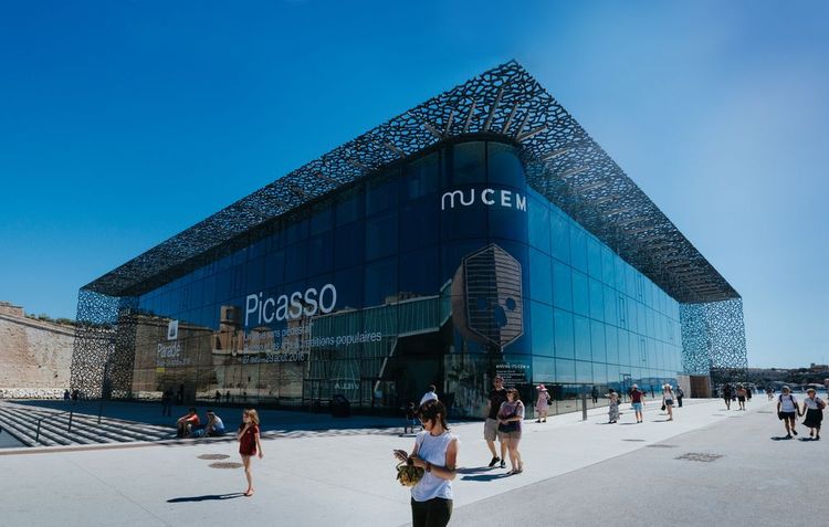 La facciata del Mucem di Marsiglia