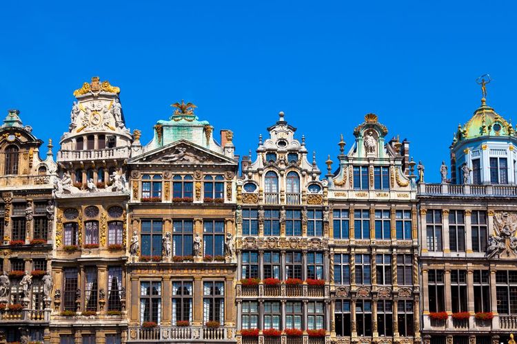 Guildhalls sur la Grand-Place, Bruxelles, Belgique