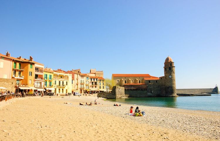 La plage de Collioure.