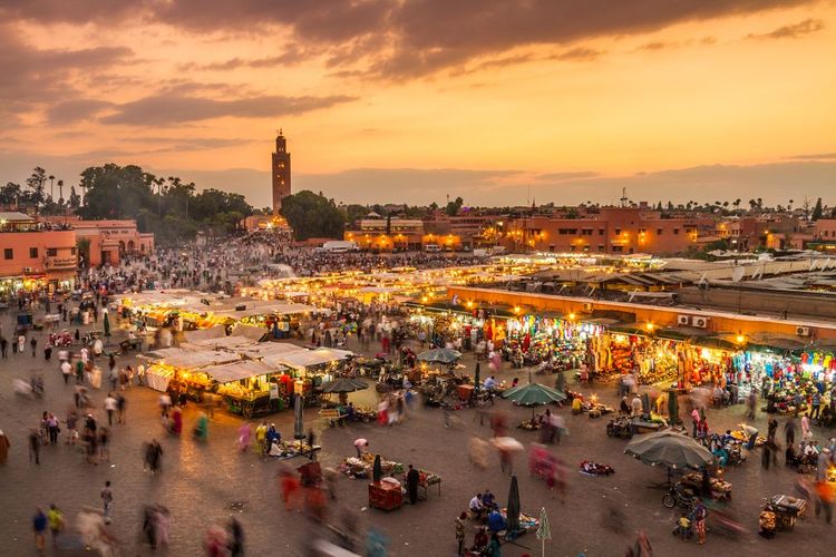 Jemaa el Fnaa, Marrakech, Maroc