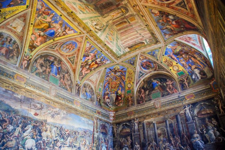 Le plafond de la chapelle Sixtine, Rome, Italie