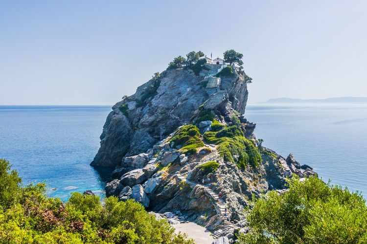 Skopelos, Chapelle présente dans le film Mamma Mia, Grèce