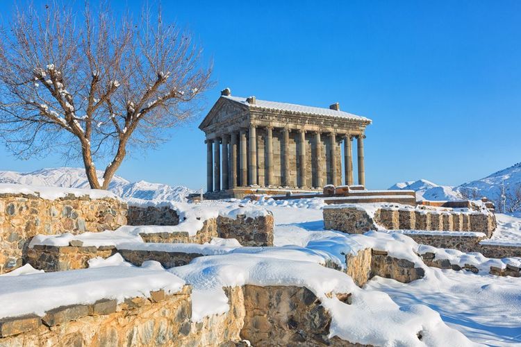 Le temple en hiver
