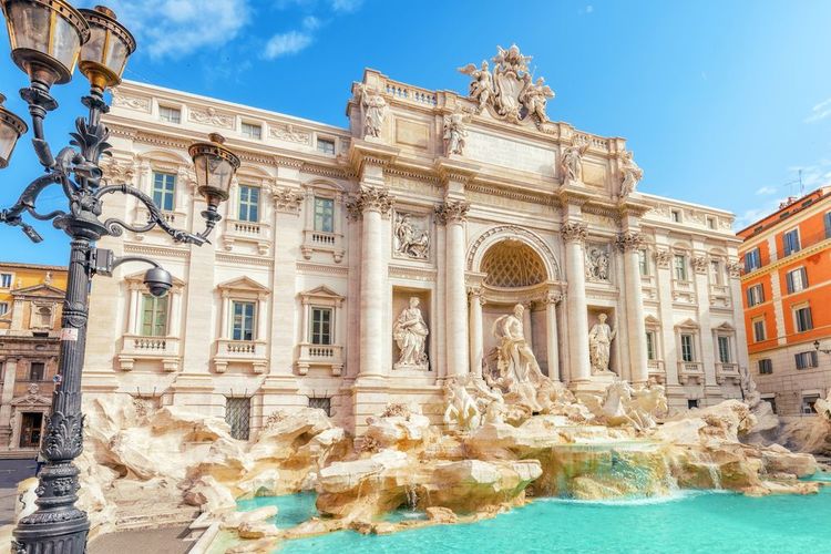 La fontaine de Trevi à Rome