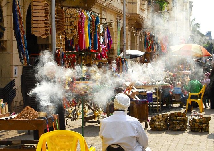 Braséro dans le souk