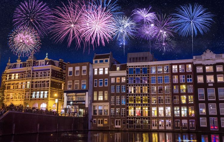 Amsterdam pendant le Nouvel An