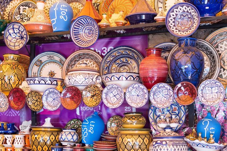 L'artisanat s'exprime pleinement dans le souk de la médina