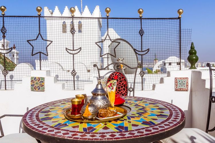 L'heure du thé dans la kasbah