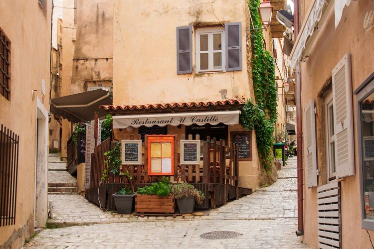 Les ruelles pavées de Bonifacio.