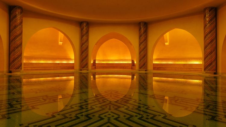 Hammam de la mosquée Hassan II