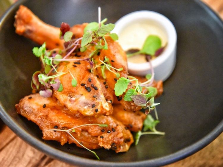 Buffalo wings dans un restaurant de Watsons Bays