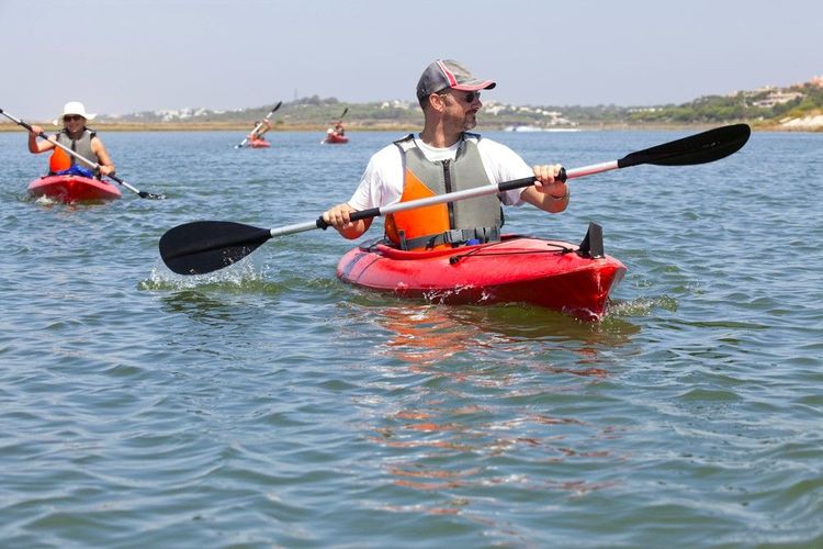 Kayakistes sur Ria Formosa