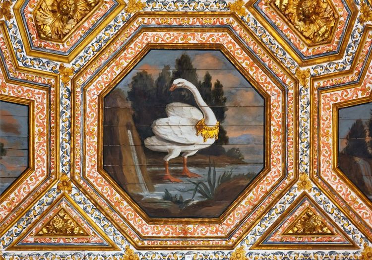 Un des nombreux cygnes de la Salle des Cygnes du palais