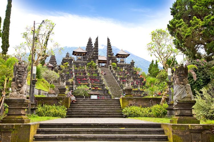 Temple d'Agung Besakih à Bali, Indonésie