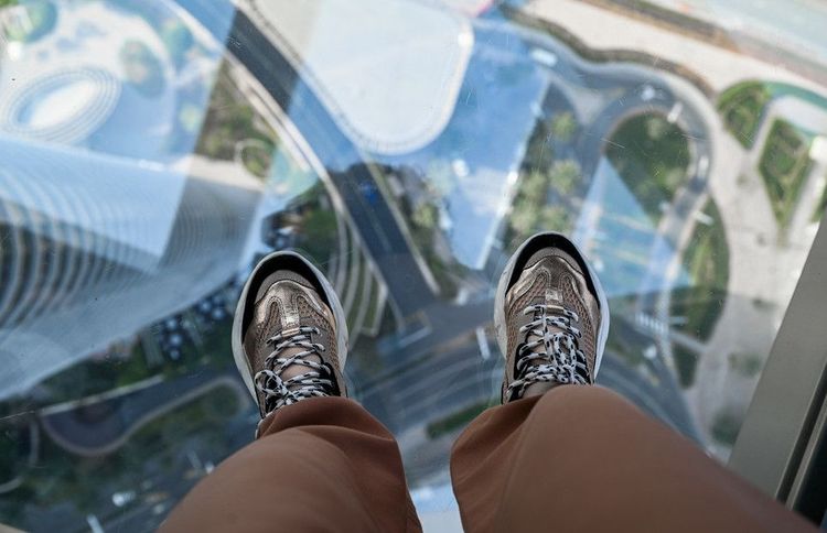 Vue du Sky View Observatory à Dubaï