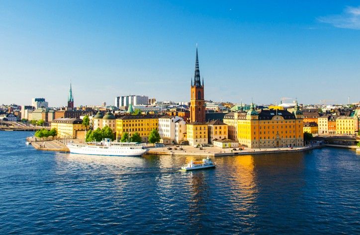 L'église de Riddarholmen est le phare du port de Stockholm
