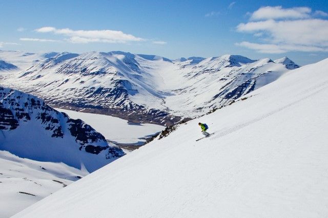 domaine skiable de Hlíðarfjall à Akureyri