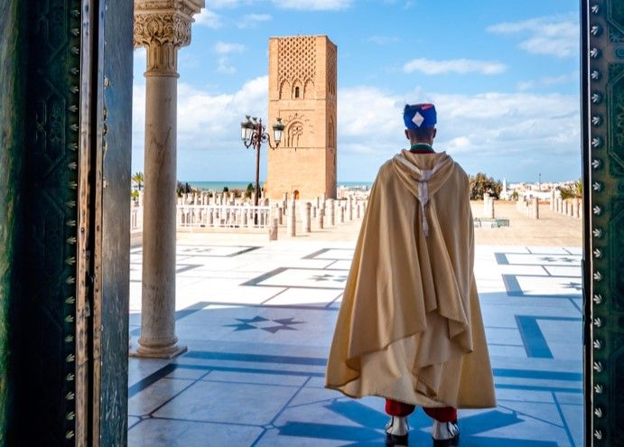 l'esplanade de la tour Hassan