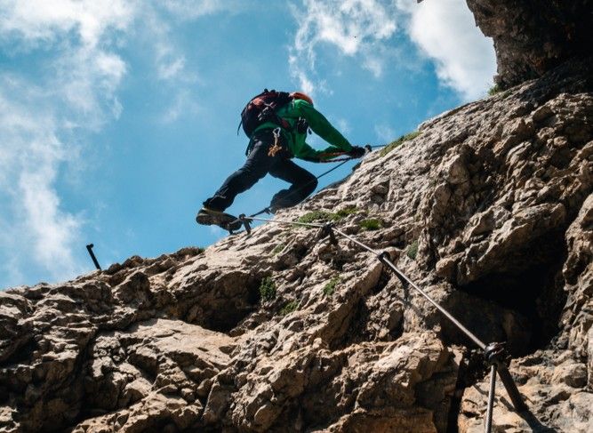 Via ferrata en périphérie de Lubljana