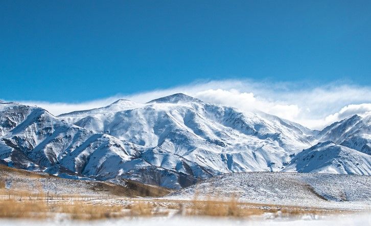 La cordillière des Andes vue depuis Mendoza, Argentine
