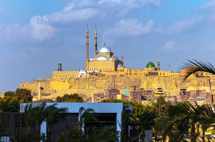 La mosquée de Mohammed Ali domine la citadelle de Saladin