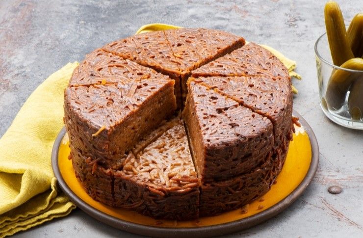 Le Kugel de Jérusalem est un plat typique réalisé à base de nouilles