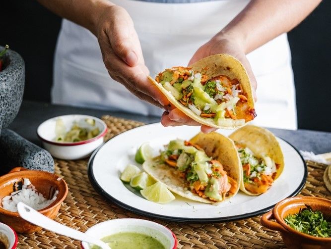 Tacos al pastor qu'on trouve dans certains restaurants de Faro