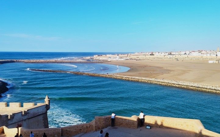 La plage de la Kasbah des Oudayas
