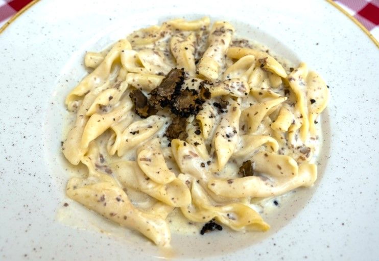 fuži à la truffe noire d'Istrie