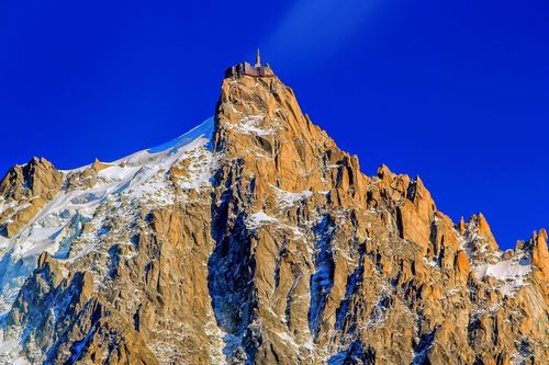 Die Aiguille du Midi, der höchste Punkt von Chamonix