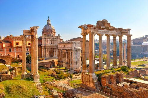 Zurück in die Vergangenheit auf dem Forum Romanum und dem Monte Palatin