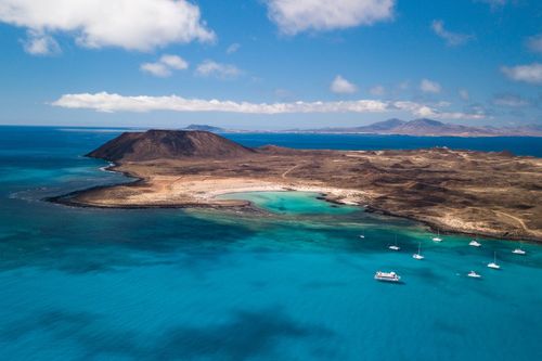 A day on the island of Lobos in Fuerteventura