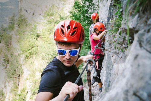 The highest Via Ferrata in the Alps